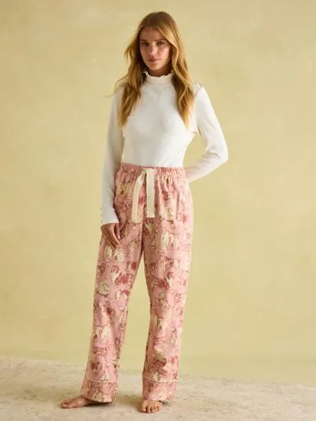 Nightwear Women Joules Pink Cotton Pyjama Bottoms