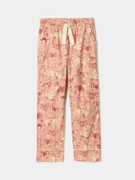 Nightwear Women Joules Pink Cotton Pyjama Bottoms