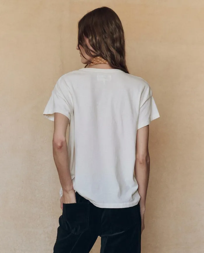 Novelty Tees and Sweats Women The Great The Boxy Crew Graphic Washed White With Black Bear Graphic Novelty Tees and Sweats Women The Great The Boxy Crew Graphic Washed White With Black Bear Graphic