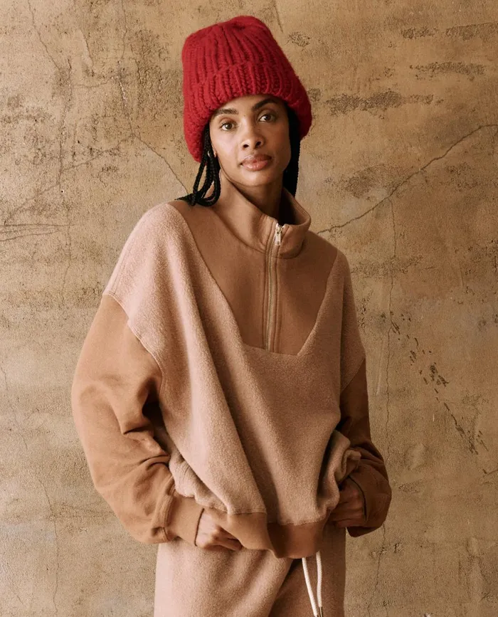 Novelty Tees and Sweats Women The Great The Slouch Trail Sweatshirt Fawn