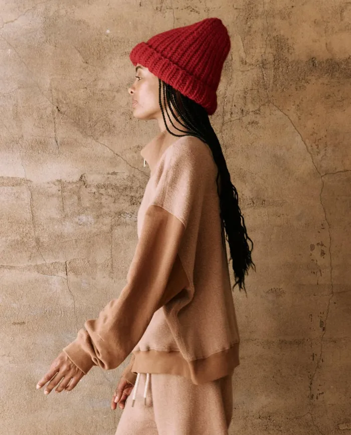 Novelty Tees and Sweats Women The Great The Slouch Trail Sweatshirt Fawn