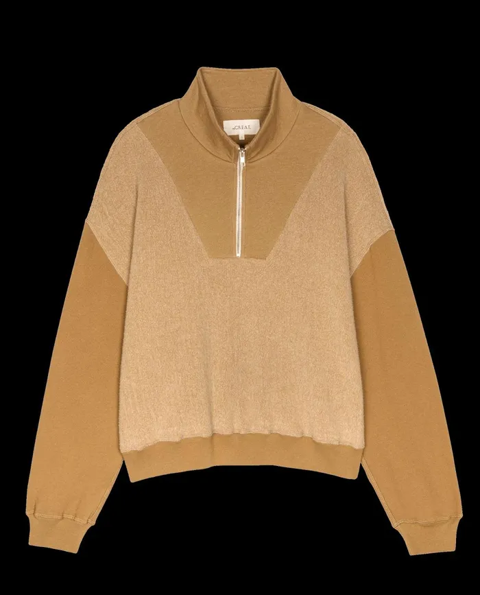 Novelty Tees and Sweats Women The Great The Slouch Trail Sweatshirt Fawn