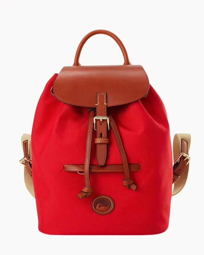 Nylon Small Allie Backpack Red Women Dooney and Bourke Backpacks