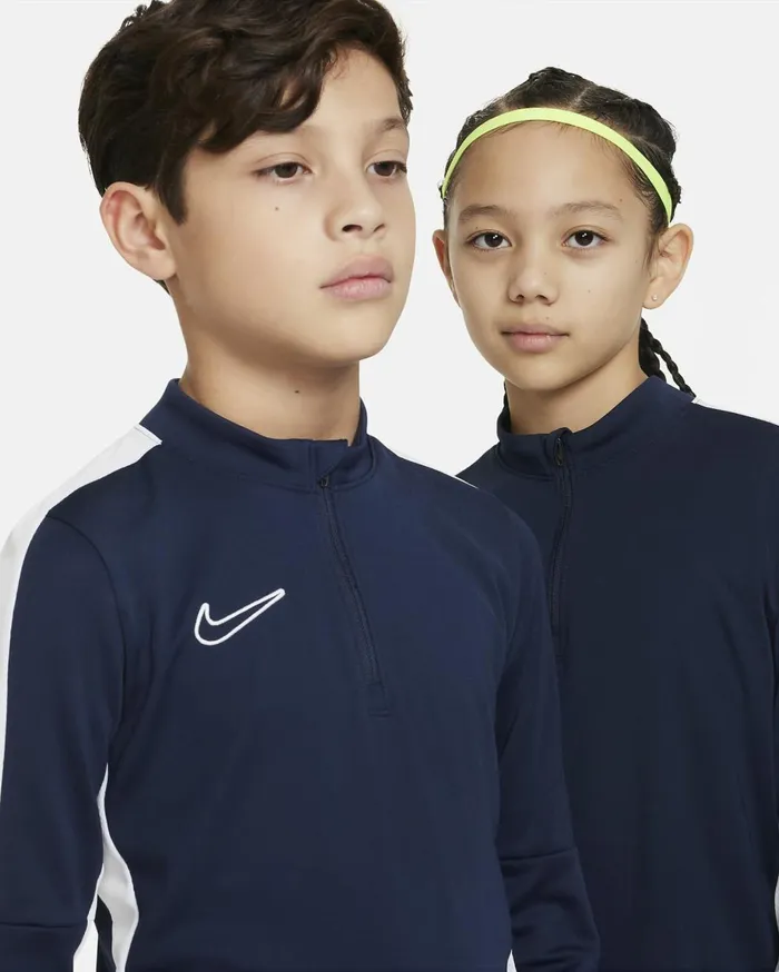Older Kids 7 8211 15 Years Kids Nike DriFIT Academy23 Obsidianwhitewhite