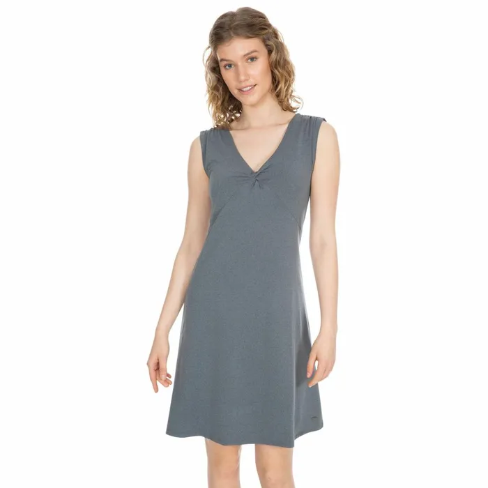 Opalite VNeck Sleeveless Dress Dark Grey Marl Women Trespass Skirts and Dresses Opalite VNeck Sleeveless Dress Dark Grey Marl Women Trespass Skirts and Dresses