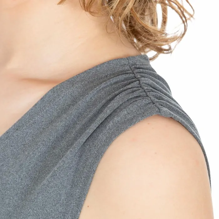 Opalite VNeck Sleeveless Dress Dark Grey Marl Women Trespass Skirts and Dresses Opalite VNeck Sleeveless Dress Dark Grey Marl Women Trespass Skirts and Dresses