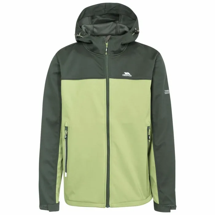 Palin Hooded Softshell Jacket Olive Men Trespass Softshell Jackets