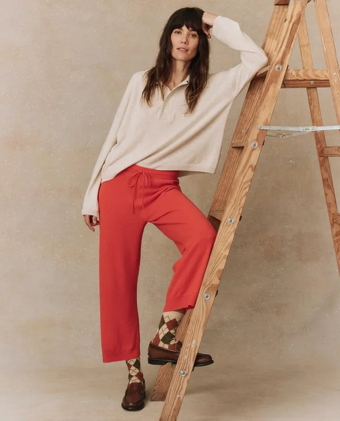 Pants Women The Great The Cashmere Lantern Pant Ember