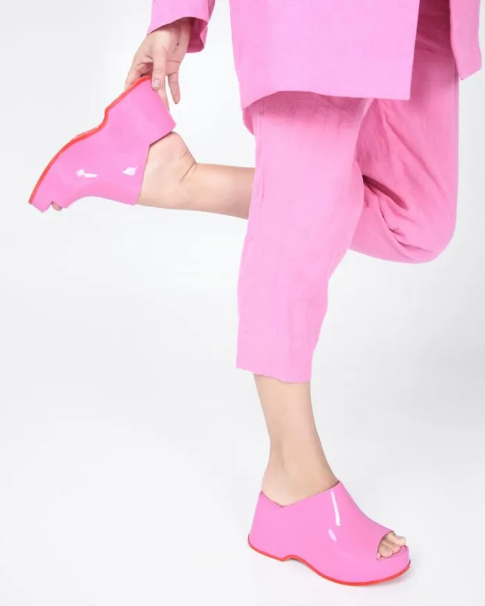 Patty Pinkred Women Melissa Platforms