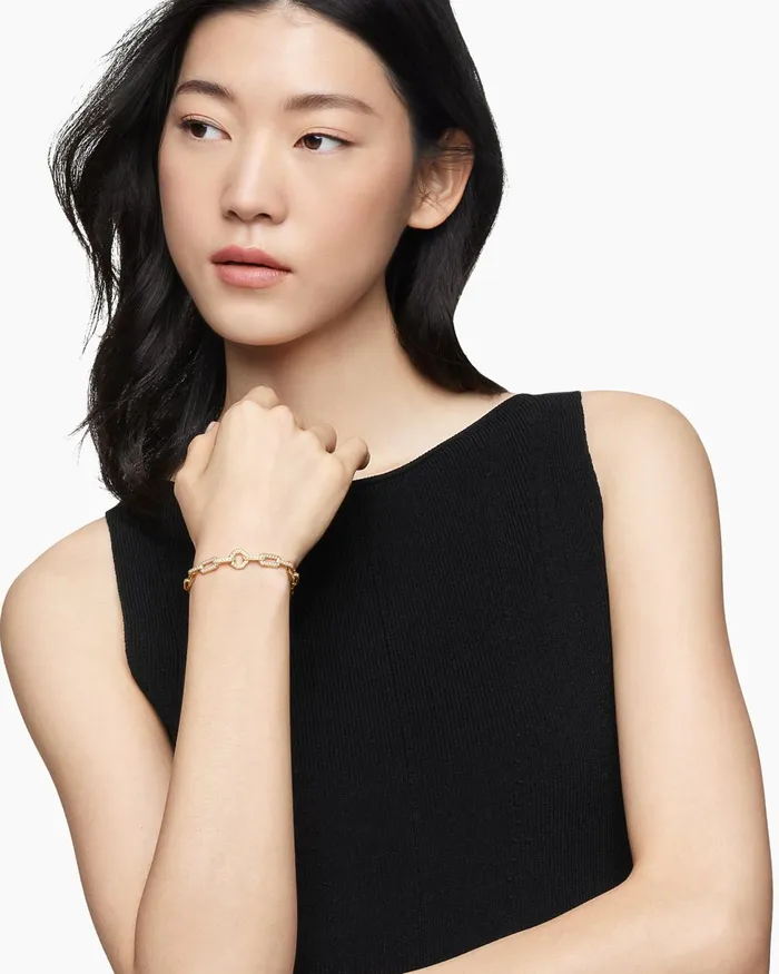 Pav Chain Bracelet In 18K Yellow Gold 7mm Women David Yurman Chain