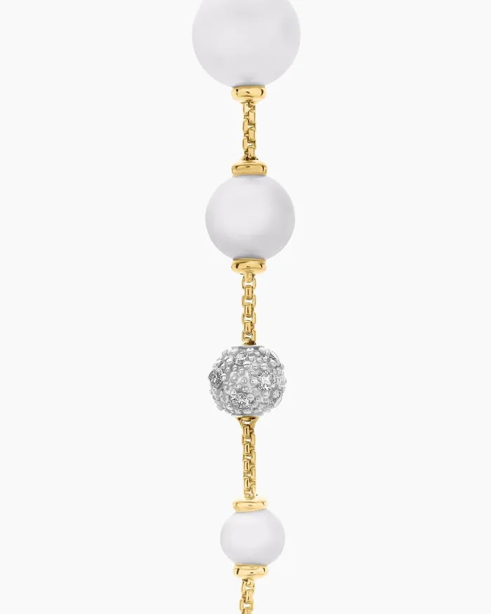 Pearl And Pav Drop Earrings In 18K Yellow Gold With Pearls And Diamonds 313in Women David Yurman Drop Pearl And Pav Drop Earrings In 18K Yellow Gold With Pearls And Diamonds 313in Women David Yurman Drop