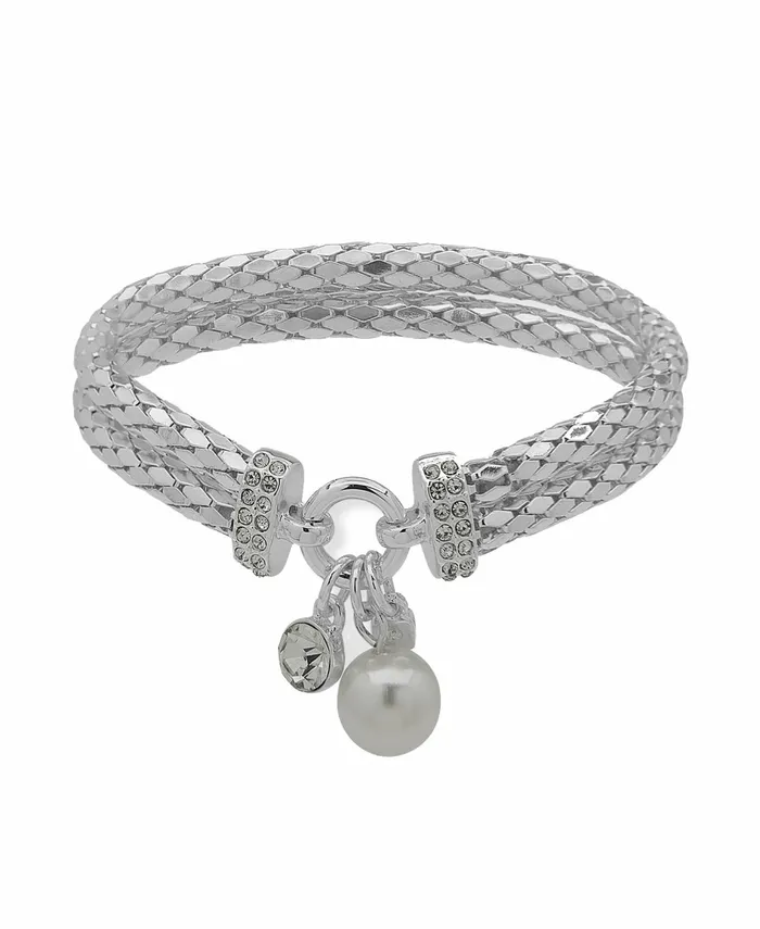 PEARL CHARM BANGLE Silver Women Nine West