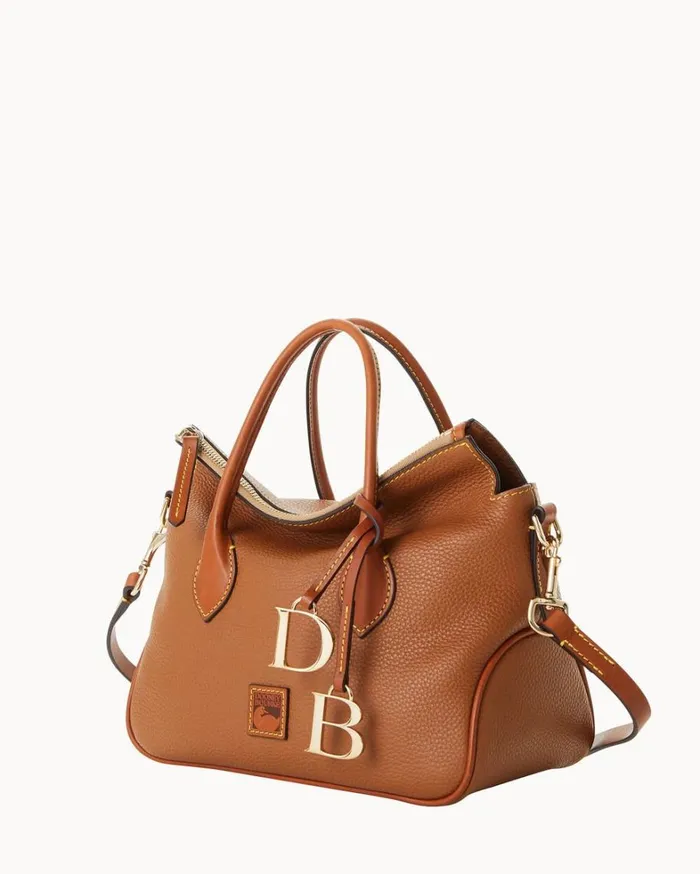 Pebble Grain Satchel Caramel Women Dooney and Bourke Satchels Pebble Grain Satchel Caramel Women Dooney and Bourke Satchels