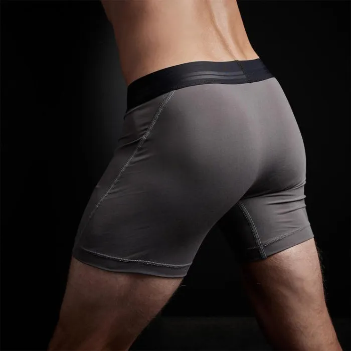 Performance Bottoms Men James Perse YOSEMITE Cool Touch Sport Boxer Short Raccoon Grey