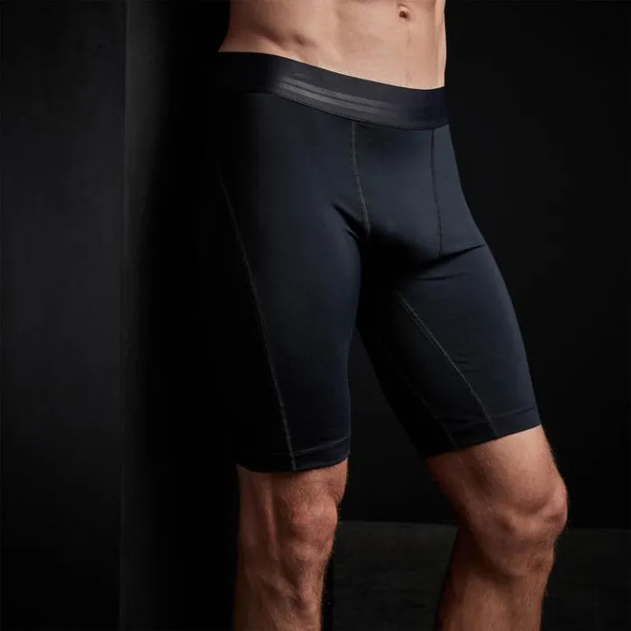 Performance Bottoms Men James Perse YOSEMITE Sport Long Boxer Black