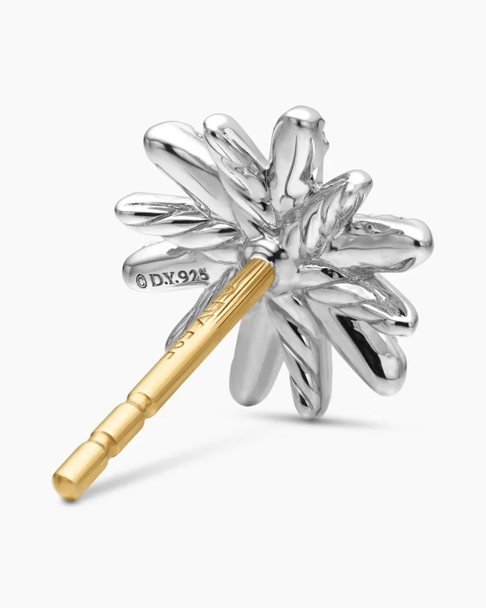 Petite Starburst Stud Earrings In Sterling Silver With Diamonds 10mm Women David Yurman Stud Petite Starburst Stud Earrings In Sterling Silver With Diamonds 10mm Women David Yurman Stud