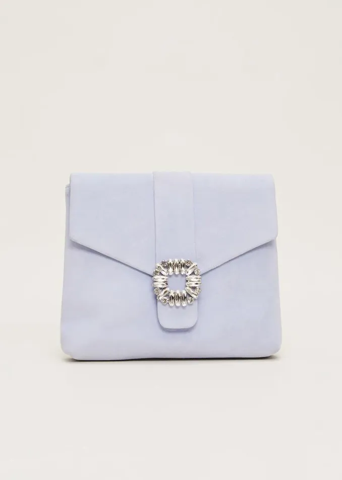 Phase Eight Bags and Clutches Embellished Clutch Bag Cornflower 8211 Women