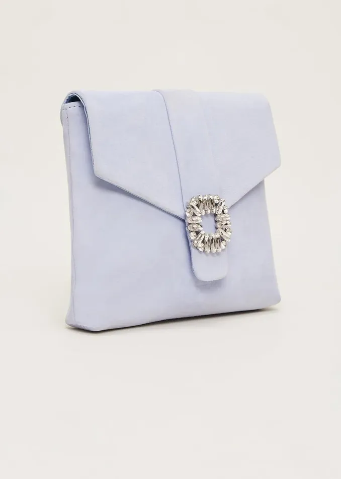 Phase Eight Bags and Clutches Embellished Clutch Bag Cornflower 8211 Women