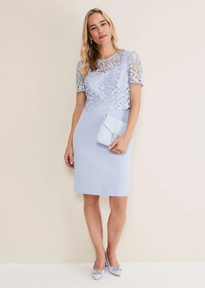 Phase Eight Bags and Clutches Embellished Clutch Bag Cornflower 8211 Women