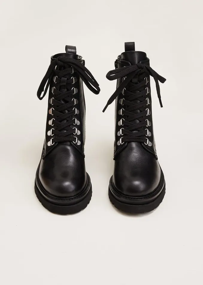 Phase Eight Boots Meladie Black Leather Lace Up Ankle Boots Black 8211 Women Phase Eight Boots Meladie Black Leather Lace Up Ankle Boots Black 8211 Women