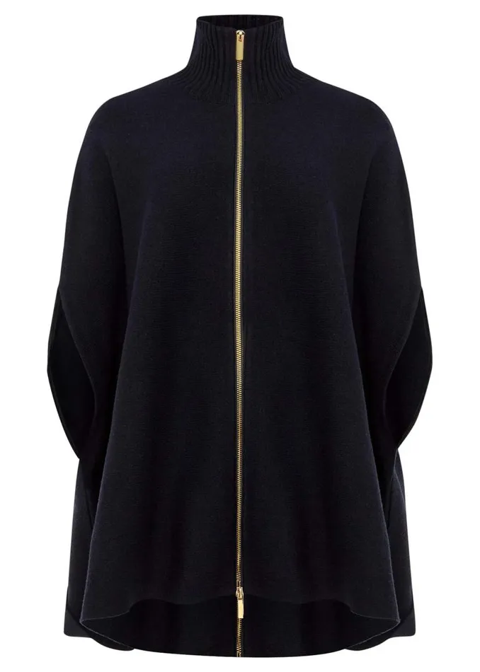 Phase Eight Coats Avan Double Ended Zip Cape Navy 8211 Women