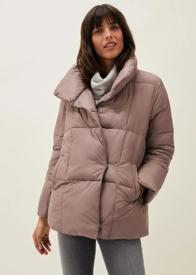 Phase Eight Coats Eshima Short Puffer Coat Mink 8211 Women