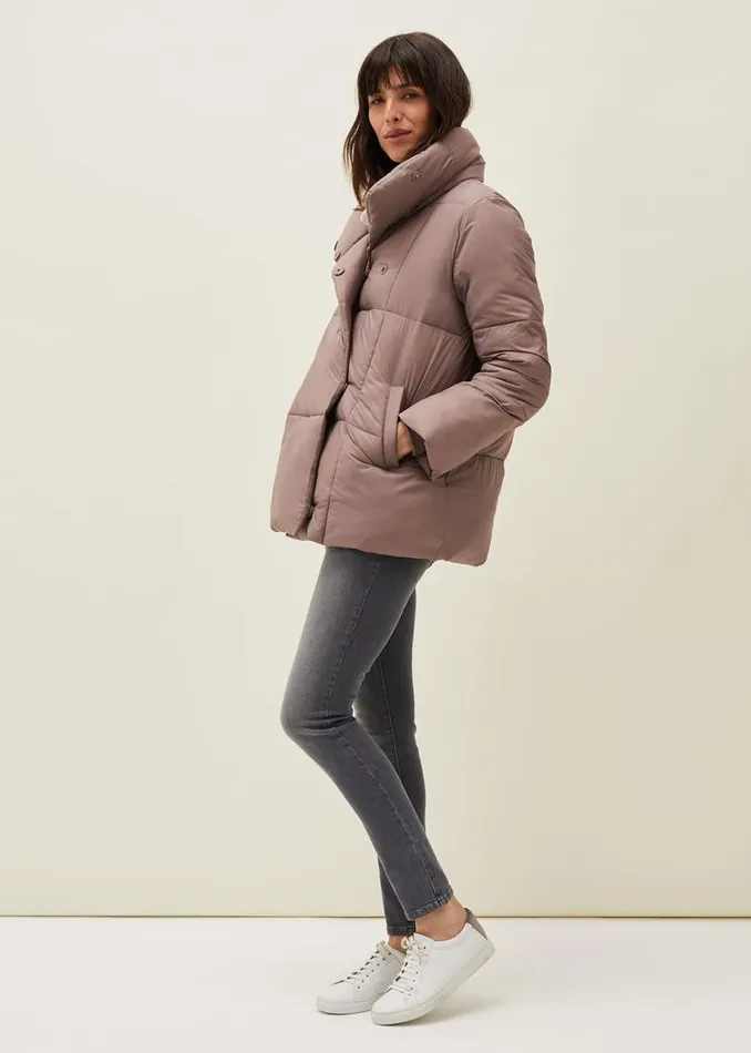 Phase Eight Coats Eshima Short Puffer Coat Mink 8211 Women