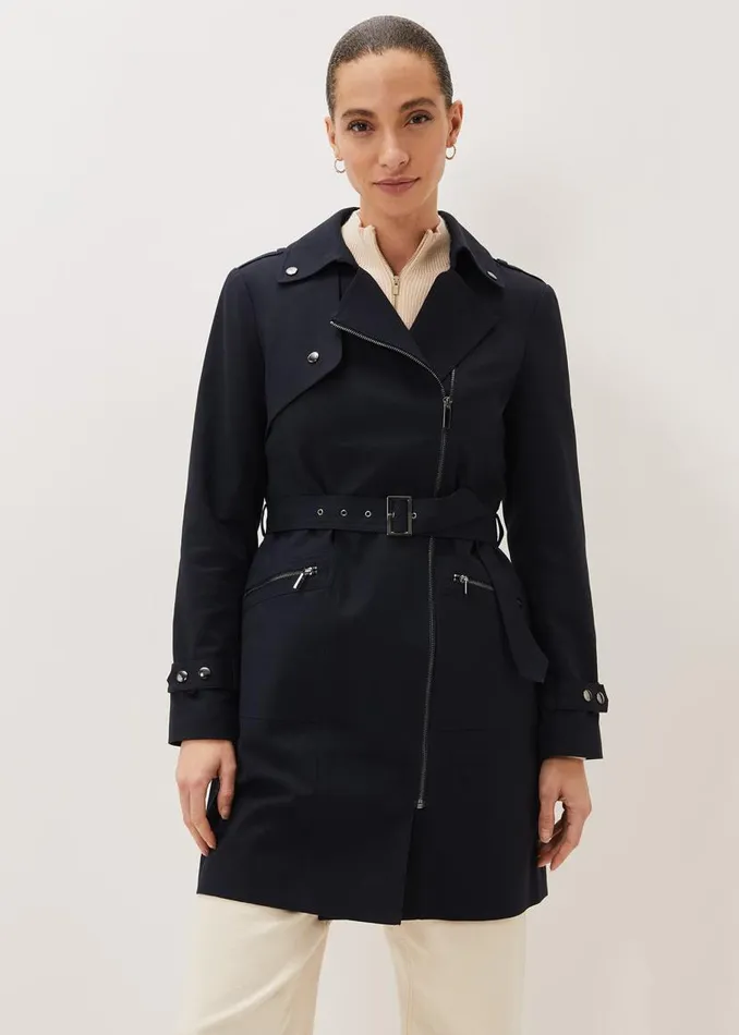 Phase Eight Coats Lacea Coat Navy 8211 Women