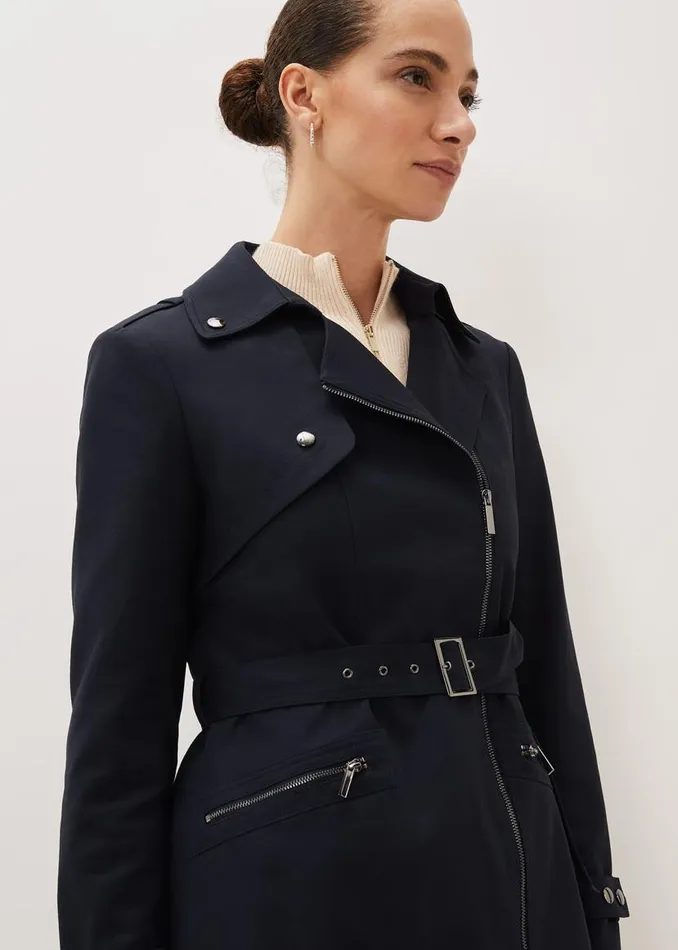 Phase Eight Coats Lacea Coat Navy 8211 Women