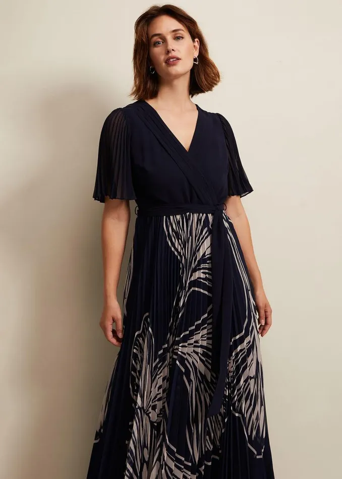 Phase Eight Dresses Abigail Printed Pleat Midaxi Dress Multicoloured 8211 Women Phase Eight Dresses Abigail Printed Pleat Midaxi Dress Multicoloured 8211 Women