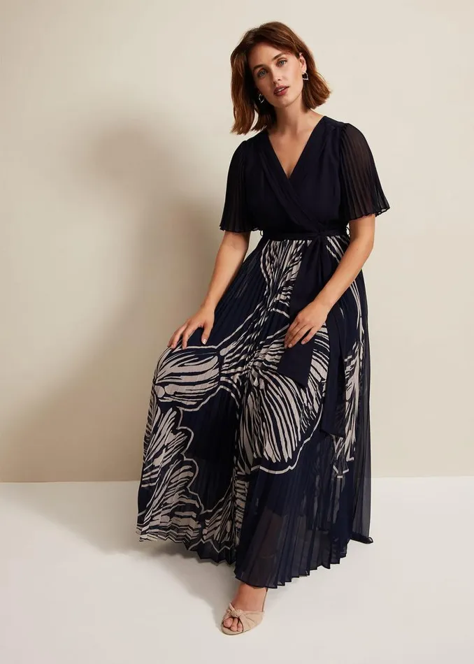 Phase Eight Dresses Abigail Printed Pleat Midaxi Dress Multicoloured 8211 Women Phase Eight Dresses Abigail Printed Pleat Midaxi Dress Multicoloured 8211 Women