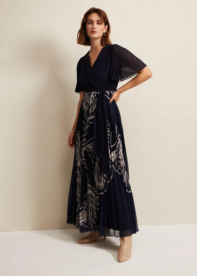 Phase Eight Dresses Abigail Printed Pleat Midaxi Dress Multicoloured 8211 Women Phase Eight Dresses Abigail Printed Pleat Midaxi Dress Multicoloured 8211 Women