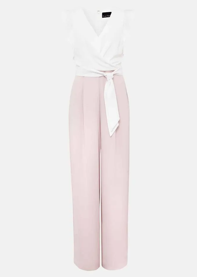 Phase Eight Dresses Ayla Ruffle Jumpsuit Pink 8211 Women