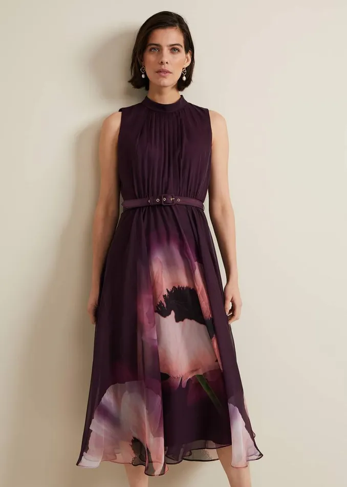 Phase Eight Dresses Bethany Placement Print Midi Dress Multicoloured 8211 Women Phase Eight Dresses Bethany Placement Print Midi Dress Multicoloured 8211 Women