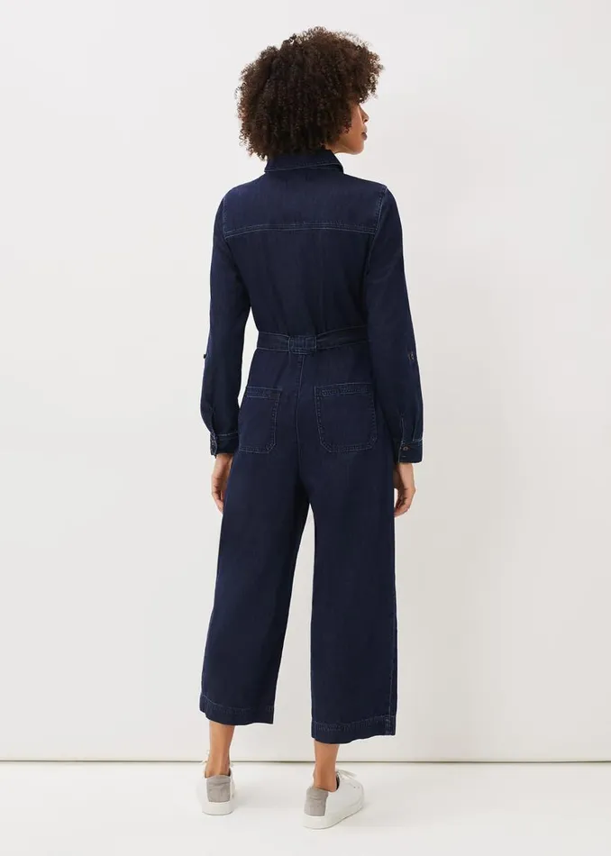 Phase Eight Dresses Cecile Denim Wide Leg Jumpsuit Denim 8211 Women