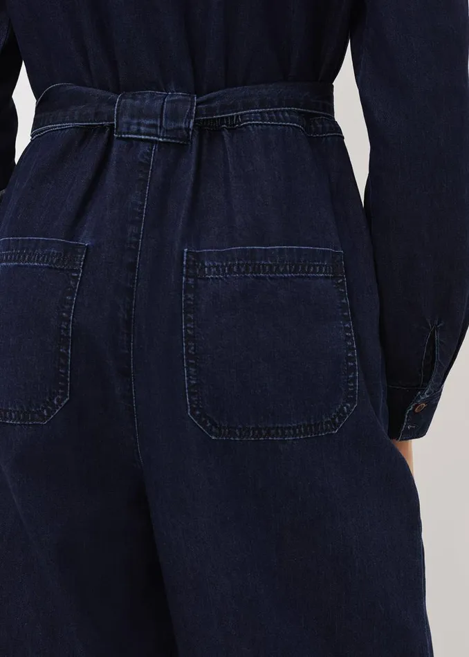 Phase Eight Dresses Cecile Denim Wide Leg Jumpsuit Denim 8211 Women