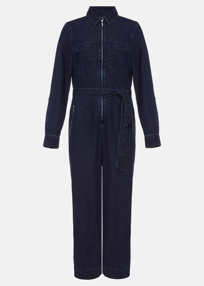 Phase Eight Dresses Cecile Denim Wide Leg Jumpsuit Denim 8211 Women