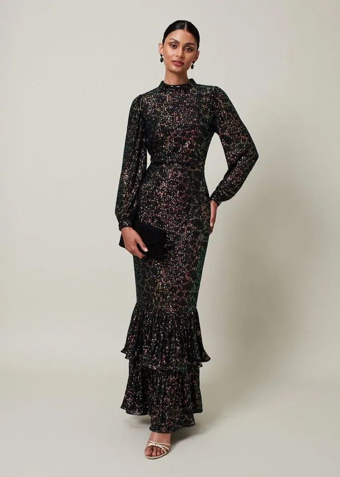 Phase Eight Dresses Celeste Sequin Maxi Dress Multicoloured 8211 Women