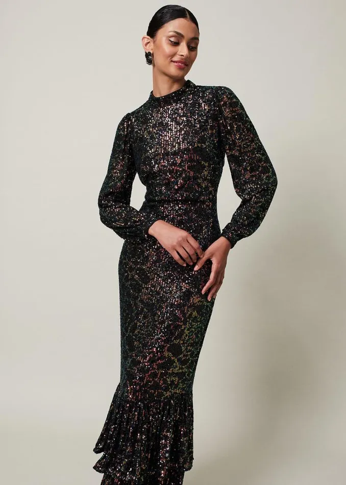 Phase Eight Dresses Celeste Sequin Maxi Dress Multicoloured 8211 Women
