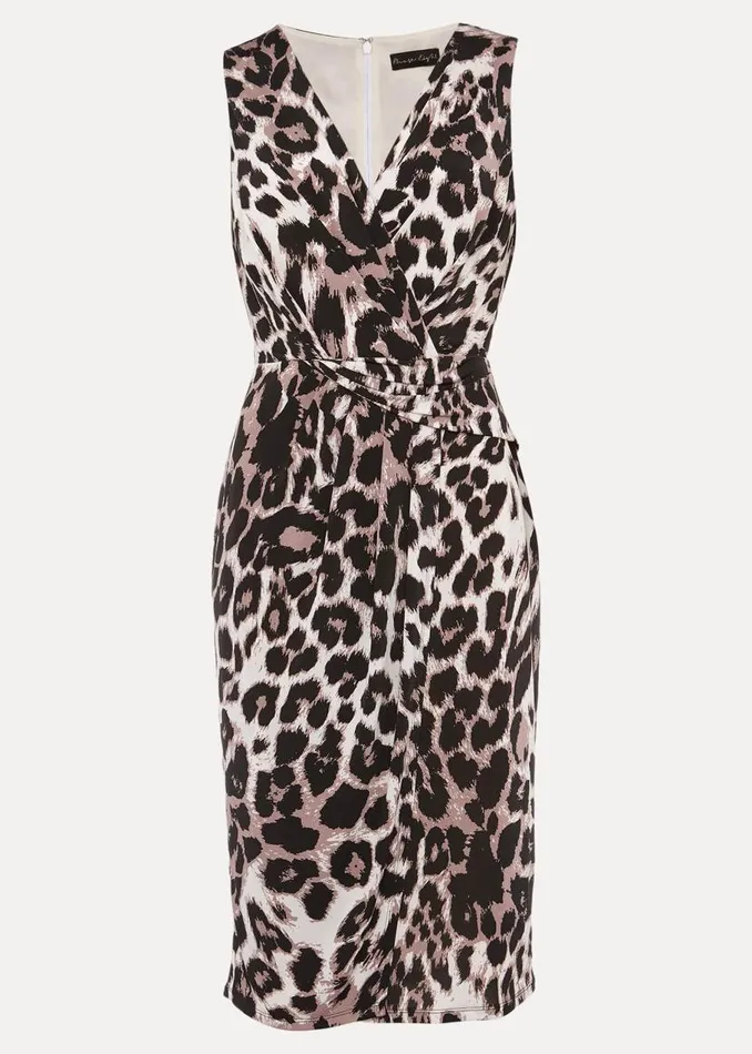 Phase Eight Dresses Chelsie Leopard Print Sleeveless Jersey Dress Multicoloured 8211 Women