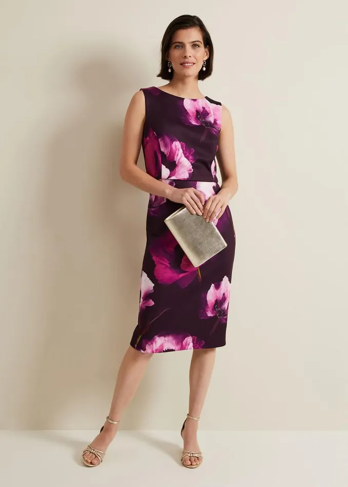 Phase Eight Dresses Christie Printed Scuba Midi Dress Multicoloured 8211 Women Phase Eight Dresses Christie Printed Scuba Midi Dress Multicoloured 8211 Women