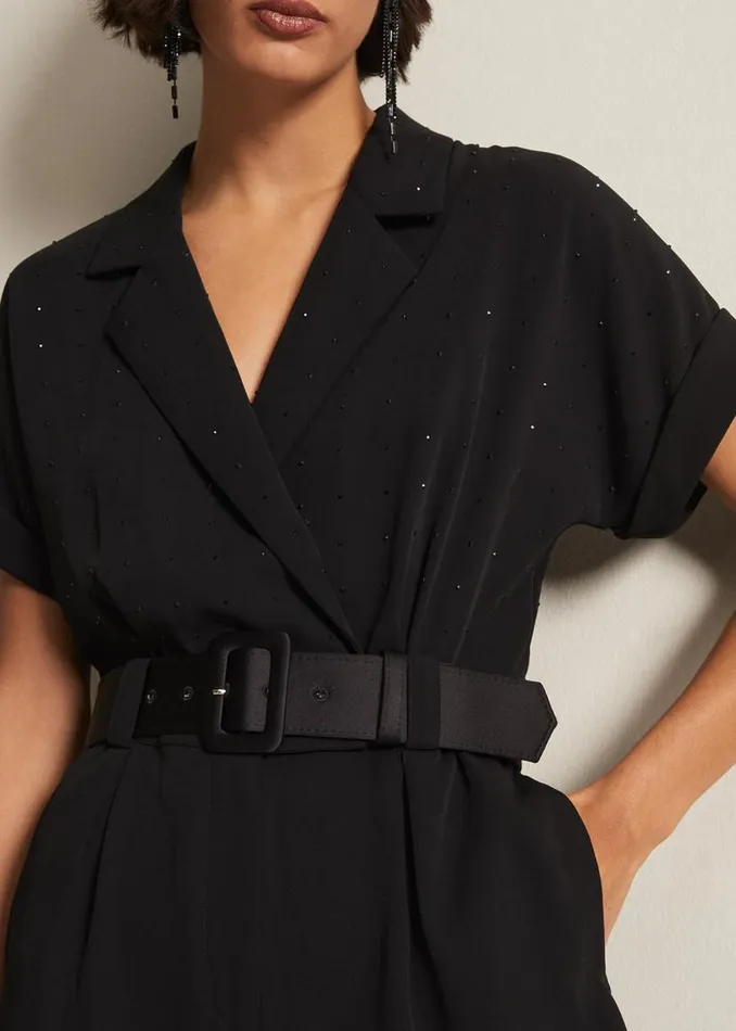 Phase Eight Dresses Constance Black Wide Leg Jumpsuit Black 8211 Women