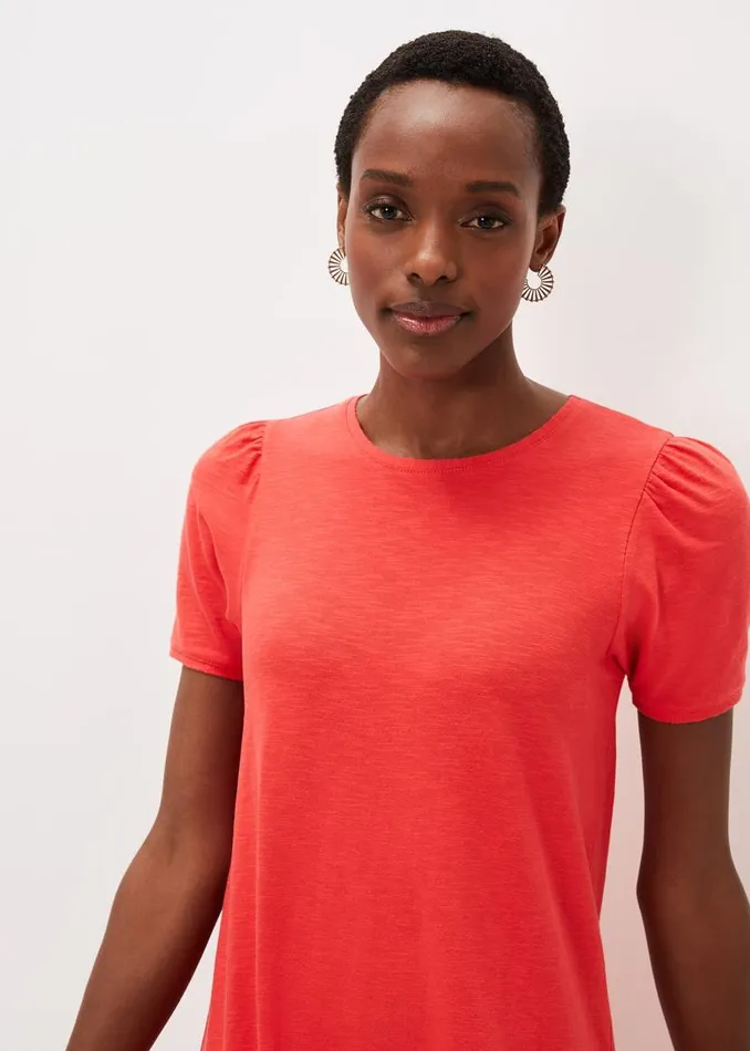 Phase Eight Dresses Elizebeth Cotton Tiered Midi Dress Chilli Red 8211 Women Phase Eight Dresses Elizebeth Cotton Tiered Midi Dress Chilli Red 8211 Women