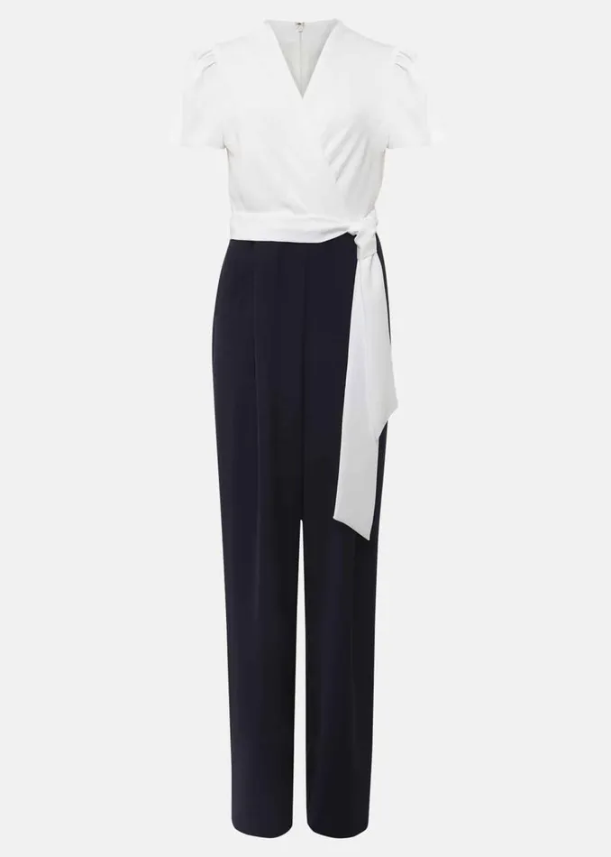 Phase Eight Dresses Eloise Wide Leg Jumpsuit Navyivory 8211 Women