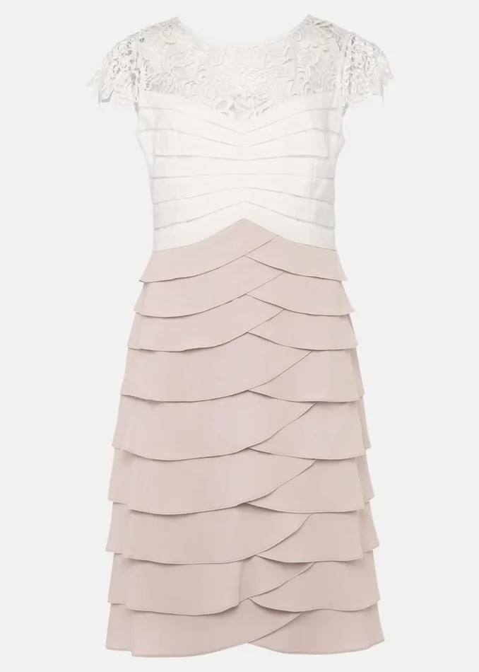Phase Eight Dresses Faith Contrast Fitted Dress Ivorytaupe 8211 Women