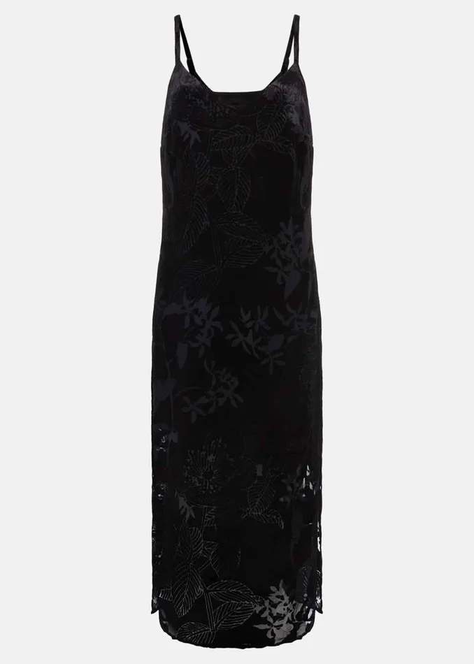 Phase Eight Dresses Fayette Textured Velvet Slip Dress Black 8211 Women