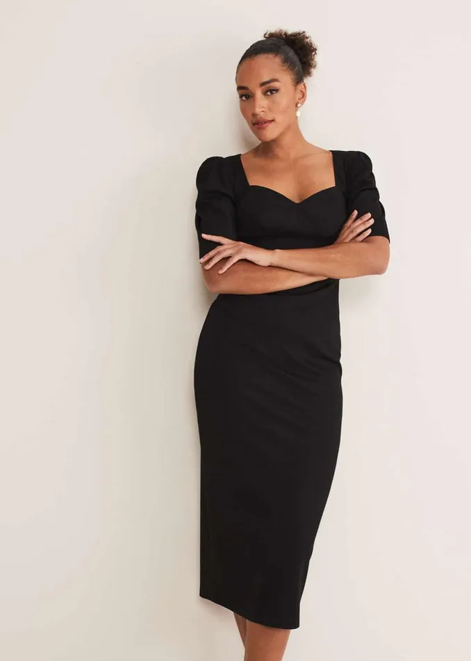 Phase Eight Dresses Indy Corset Bodycon Dress Black 8211 Women