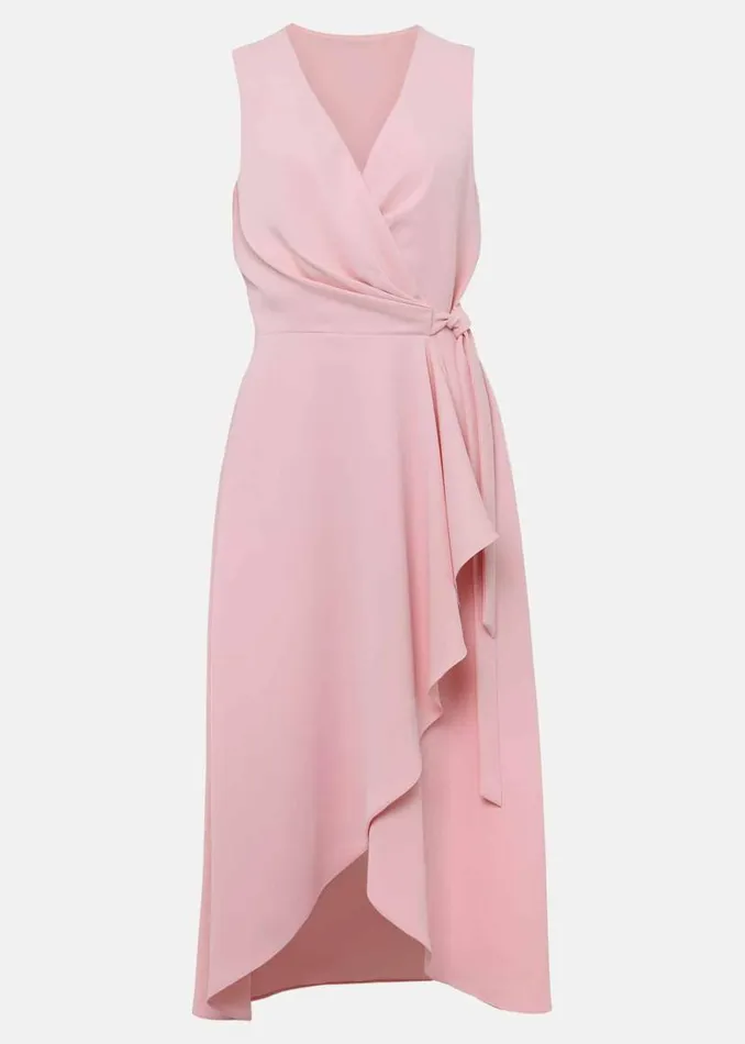 Phase Eight Dresses Julissa Sleeveless Ruffle Wrap Midi Dress Soft Pink 8211 Women Phase Eight Dresses Julissa Sleeveless Ruffle Wrap Midi Dress Soft Pink 8211 Women