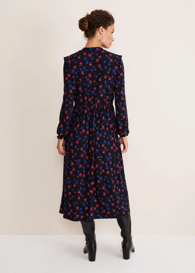 Phase Eight Dresses Karleen Ditsy Midi Dress Multinavy 8211 Women