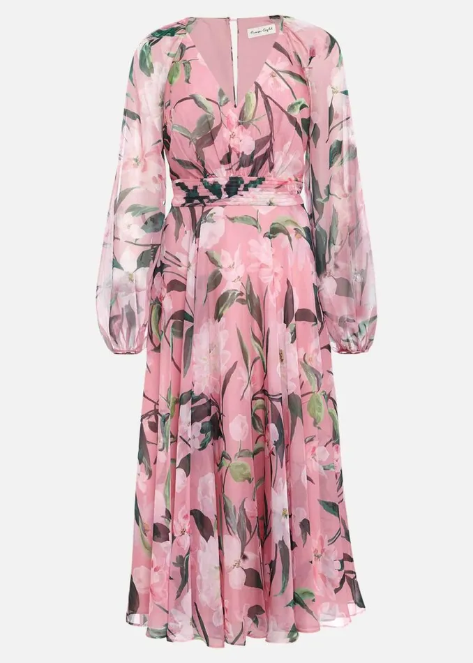 Phase Eight Dresses Lina Printed Long Sleeve Midi Dress Multicoloured 8211 Women Phase Eight Dresses Lina Printed Long Sleeve Midi Dress Multicoloured 8211 Women